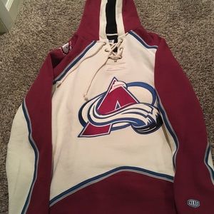 Old time hockey vintage Colorado avalanche hoodie